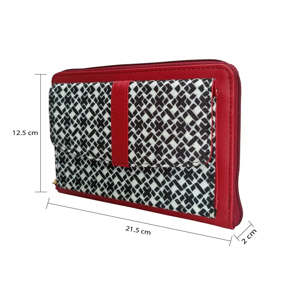 IMARS Stylish Crossbody Red For Women & Girls (Wallet) Made With Faux Leather