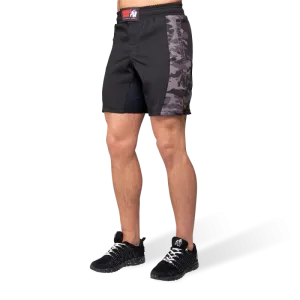 KENSINGTON MMA FIGHTSHORTS - BLACK/GRAY CAMO