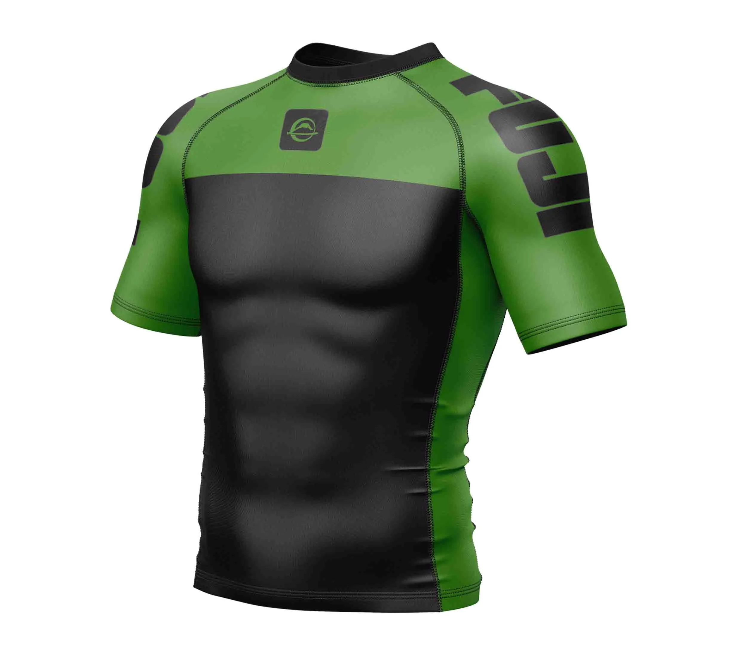 Kids Competition Ranked Rashguard Green