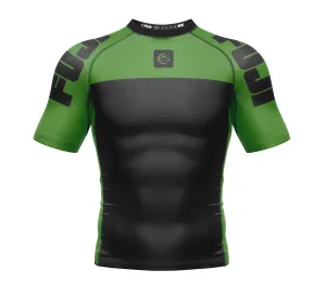 Kids Competition Ranked Rashguard Green