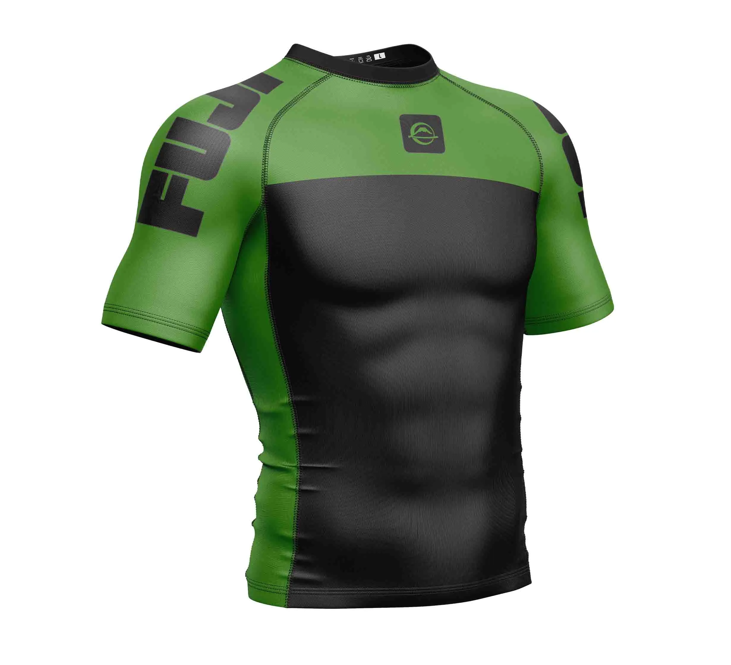 Kids Competition Ranked Rashguard Green