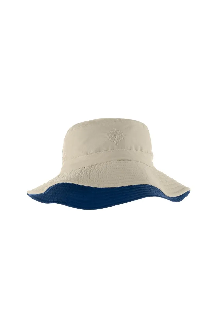 Kid's Landon Reversible Bucket Hat  |  Stone/Navy