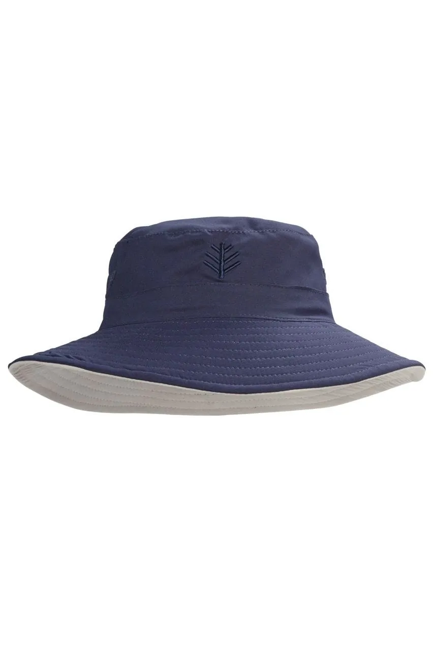 Kid's Landon Reversible Bucket Hat  |  Stone/Navy