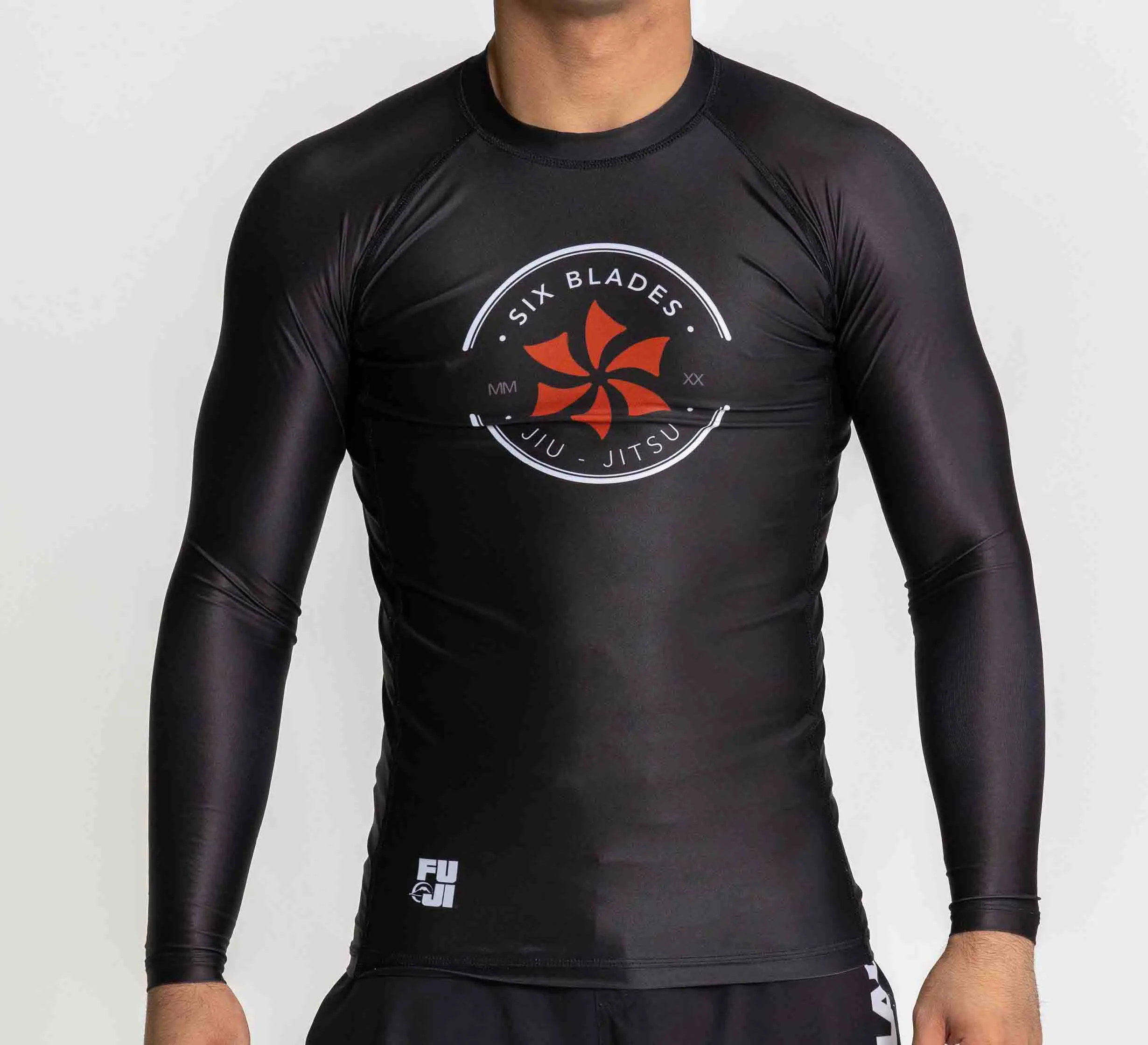 Kids Six Blades Long Sleeve Rashguard Black