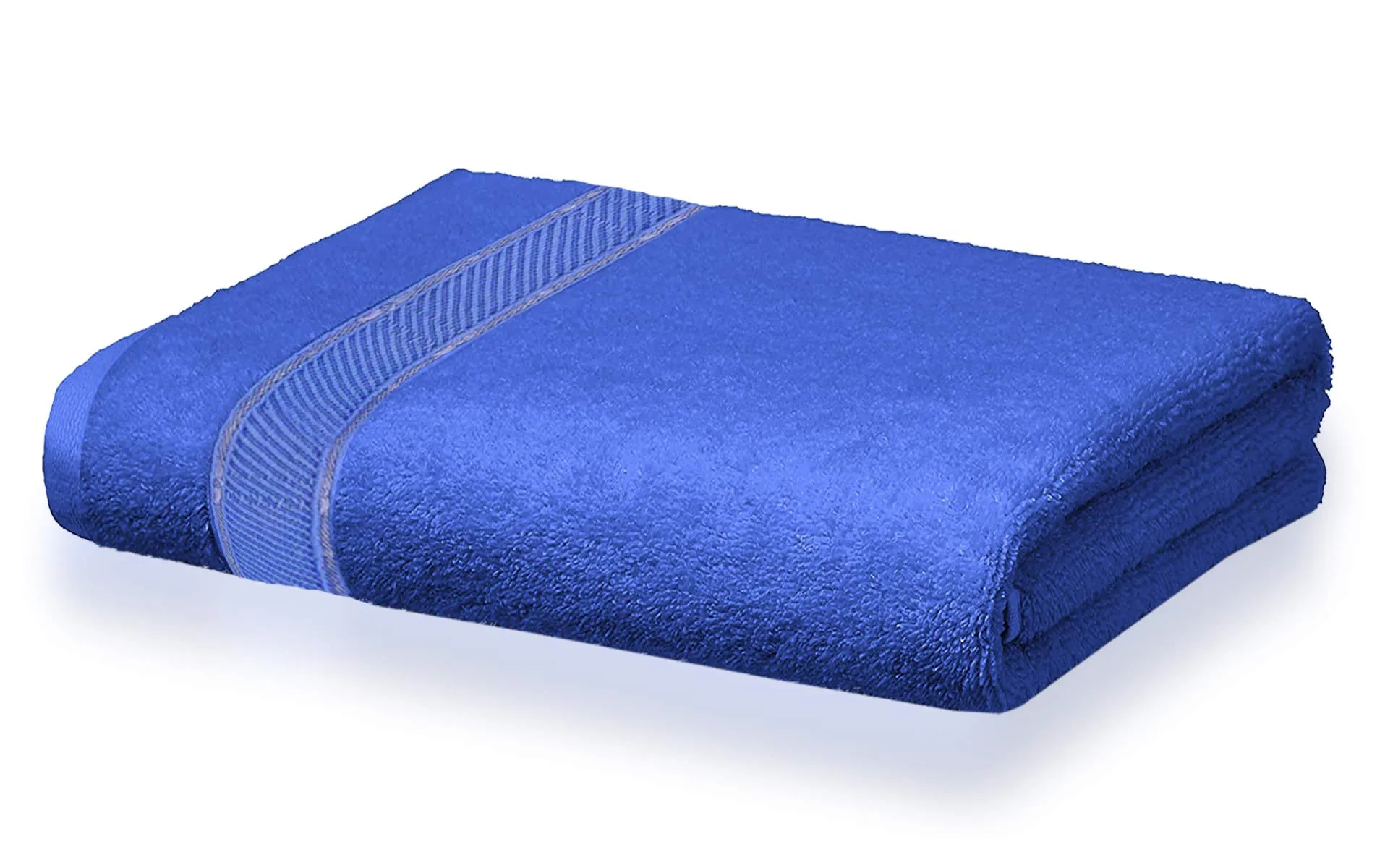 Kuber Industries Cotton 2 Pieces Bath Towel Super Soft, Fluffy, and Absorbent, Perfect for Daily Use 100% Cotton Towels, 500 GSM (Blue) (KUBMART011750)