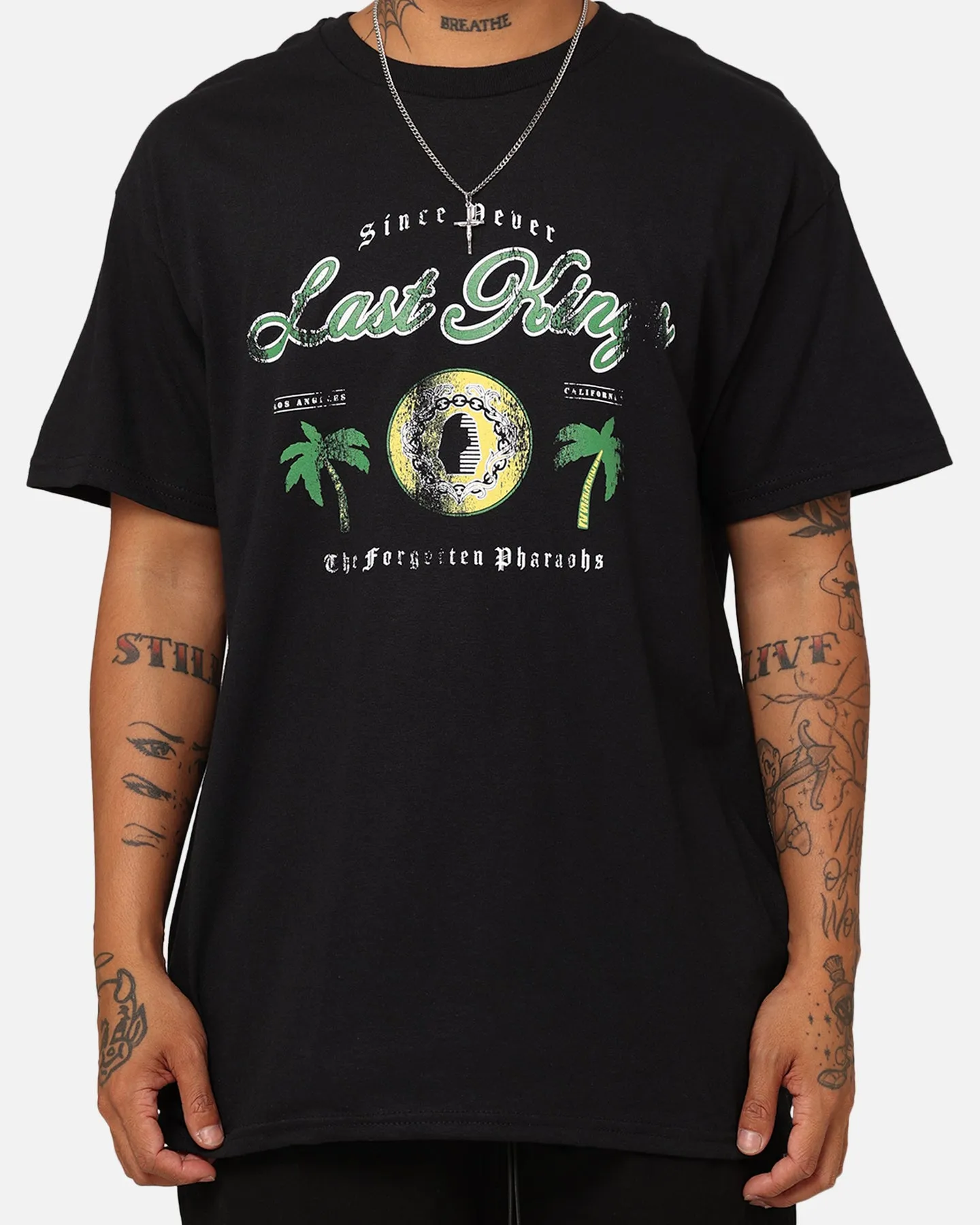 Last Kings Palm Trees T-Shirt Black