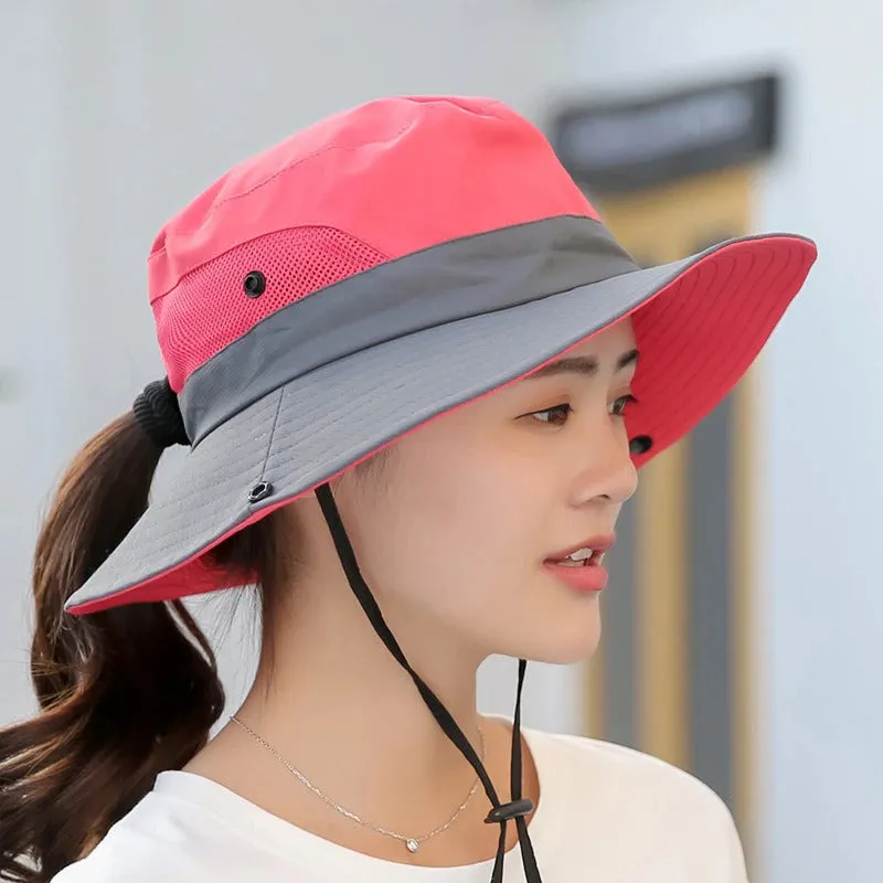 Light and Breathable Fisherman's Ponytail Sunshade Hat