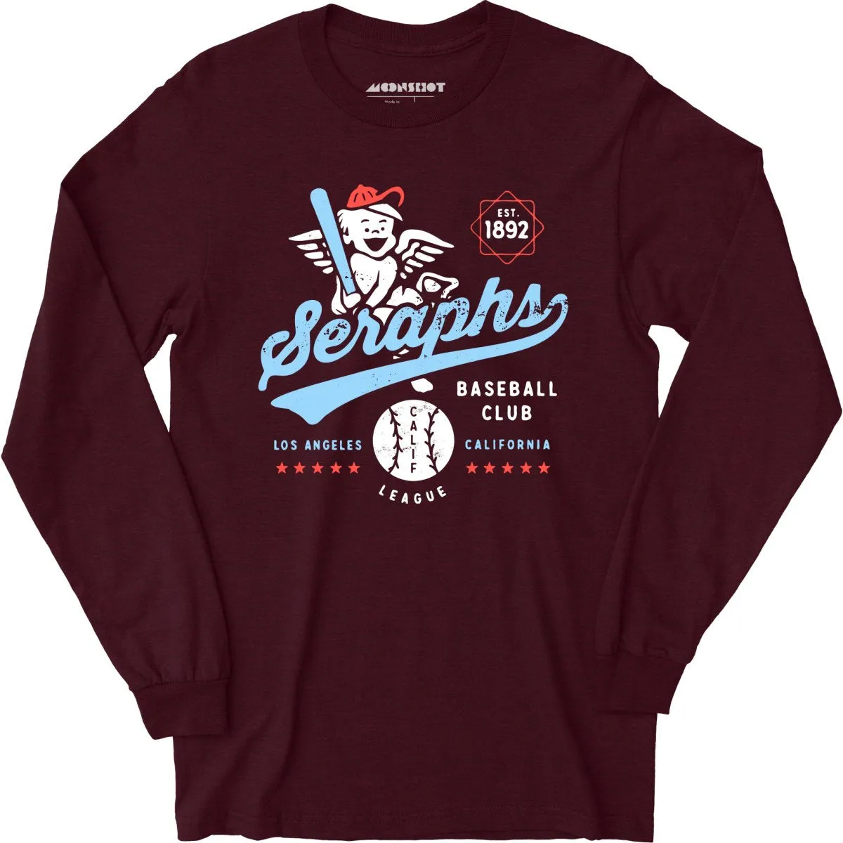 Los Angeles Seraphs - California - Vintage Defunct Baseball Teams - Long Sleeve T-Shirt