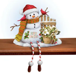 Marjolein Bastin Sweetest Holiday Moments Snowman Sculpture Shelf Sitters