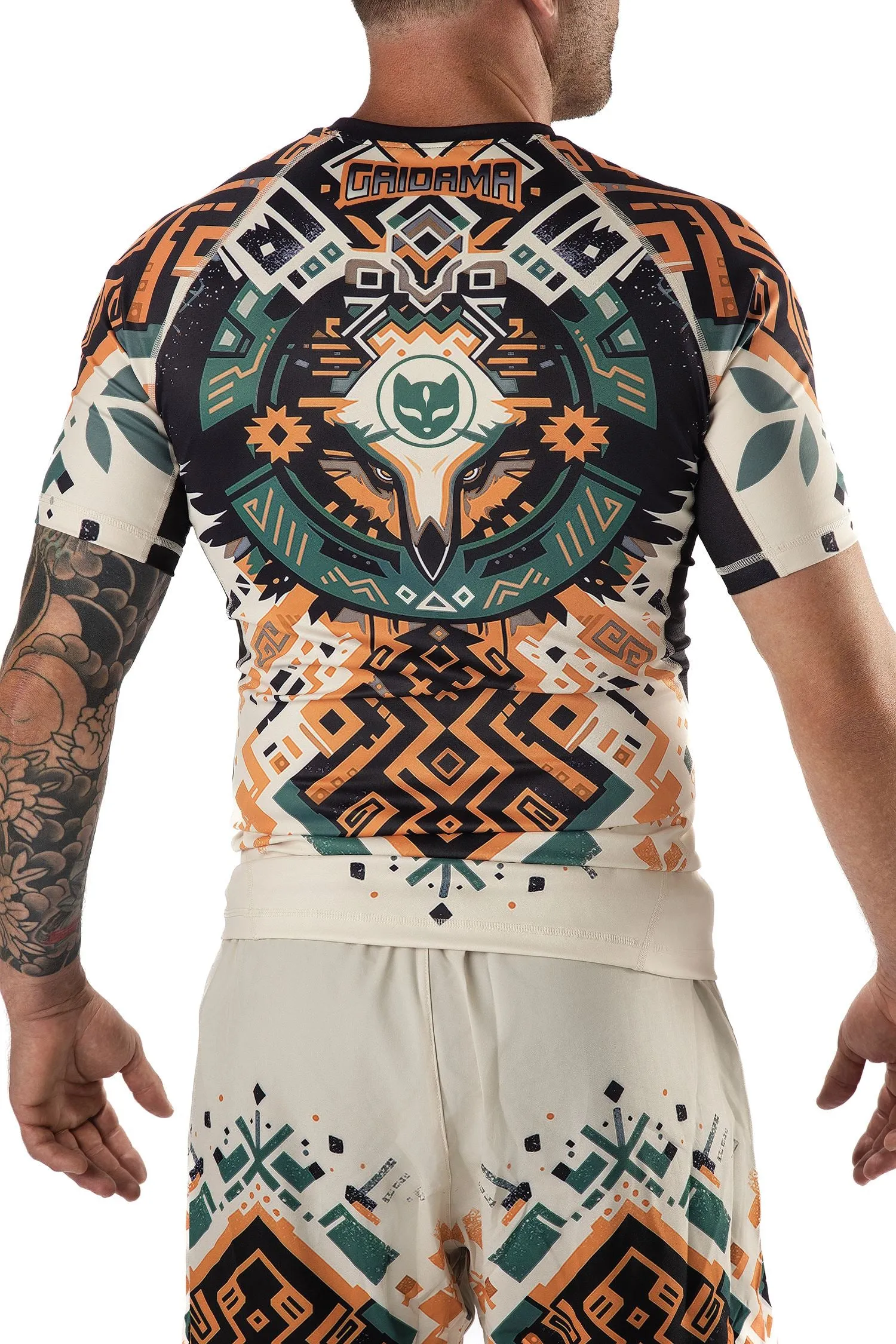 Men's Desert Relic Jiu Jitsu Art Wear Rashguard - Short Sleeve