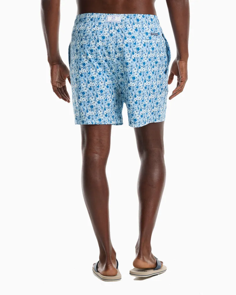 Men's Hawaiian Floral Swim Trunk