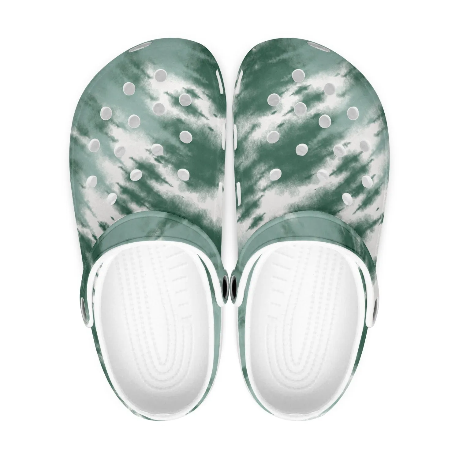 Men's Lightweight Clogs Tie Dye Sage