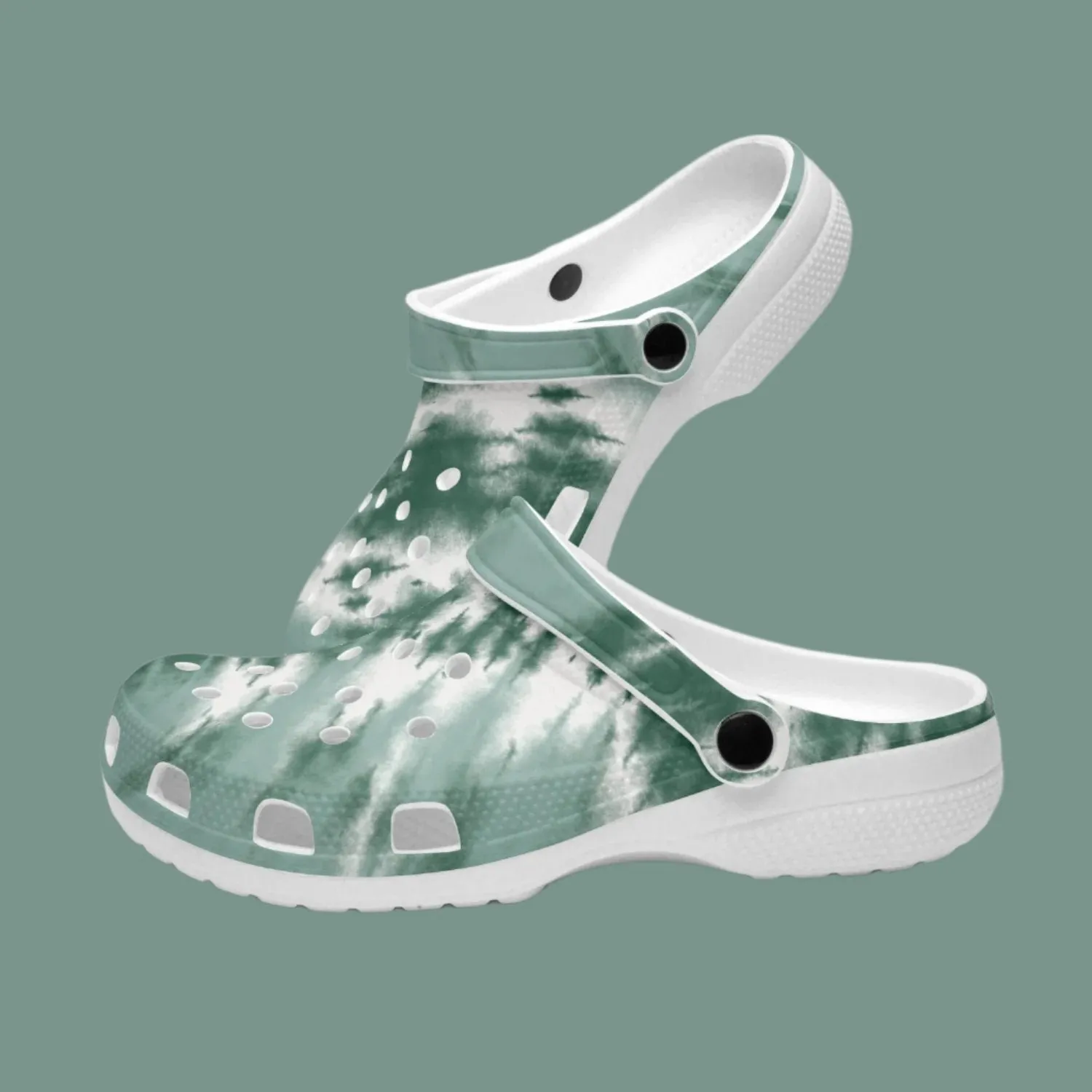 Men's Lightweight Clogs Tie Dye Sage