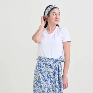 Mila Floral Blue Headband