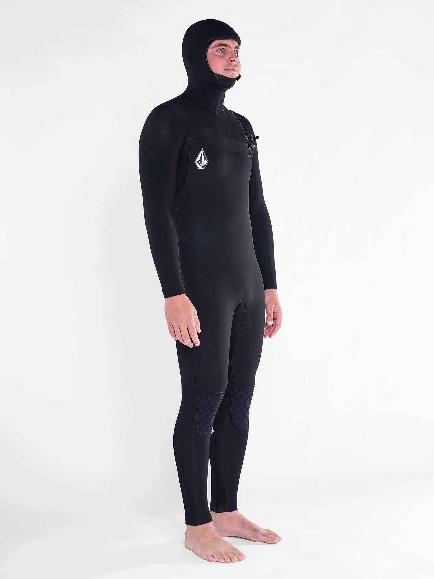 Modulator 5/4/3mm Long Sleeve Hooded Chest Zip Wetsuit - Black (2022)