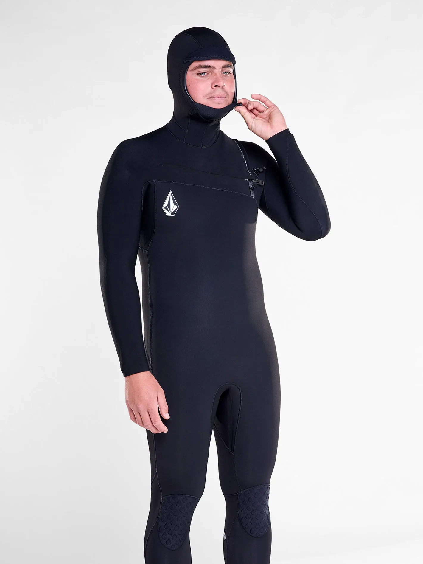 Modulator 5/4/3mm Long Sleeve Hooded Chest Zip Wetsuit - Black (2022)