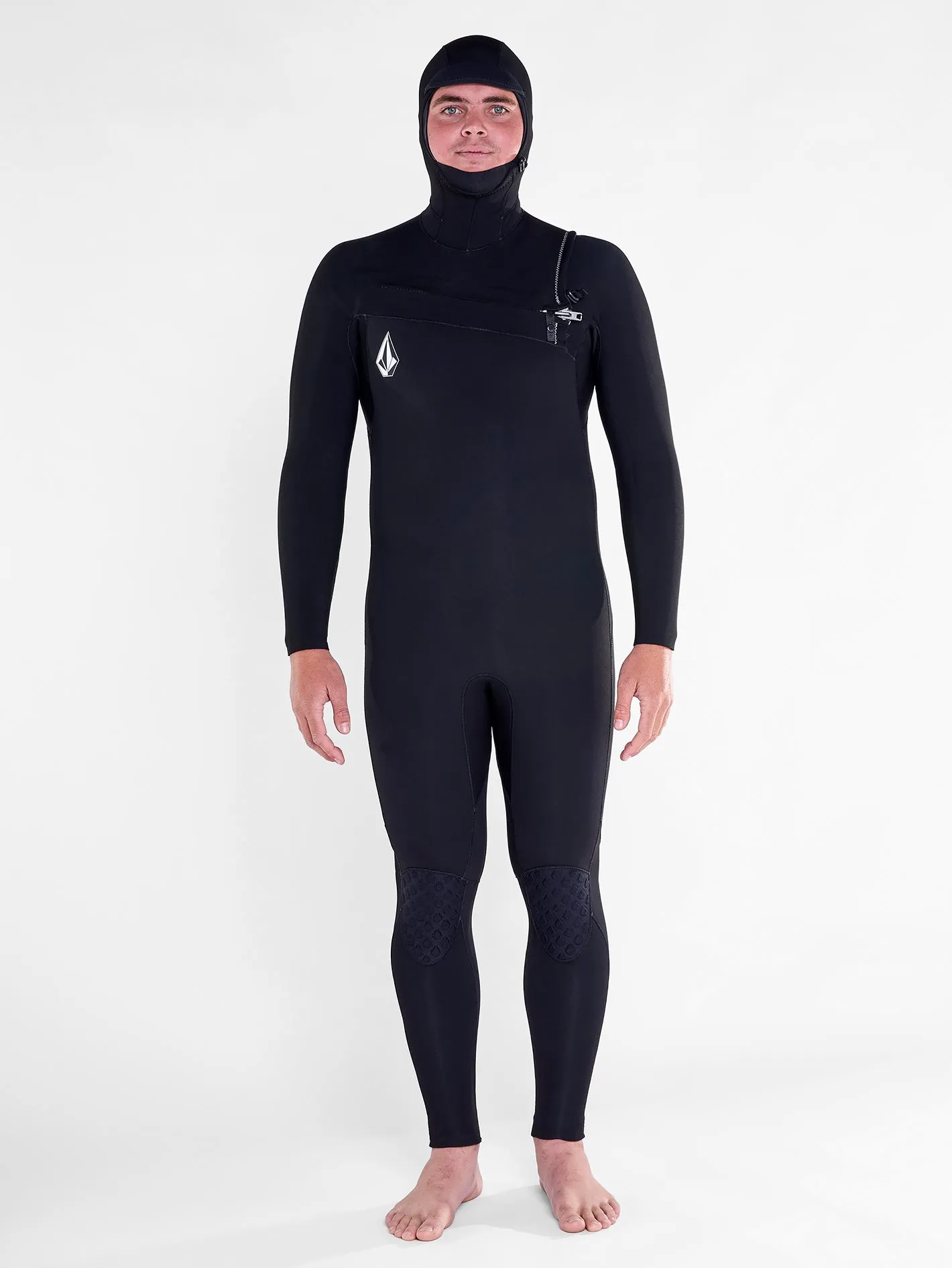 Modulator 5/4/3mm Long Sleeve Hooded Chest Zip Wetsuit - Black (2022)