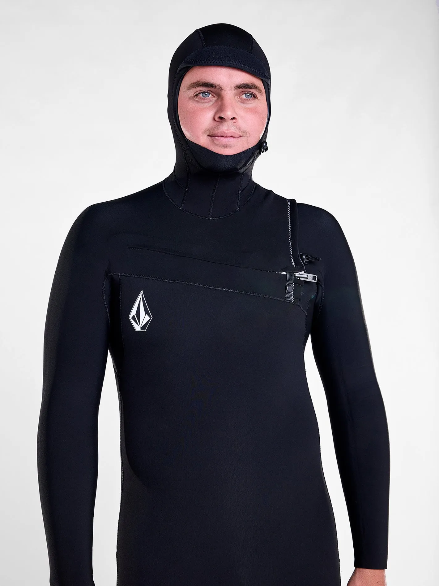 Modulator 5/4/3mm Long Sleeve Hooded Chest Zip Wetsuit - Black (2022)