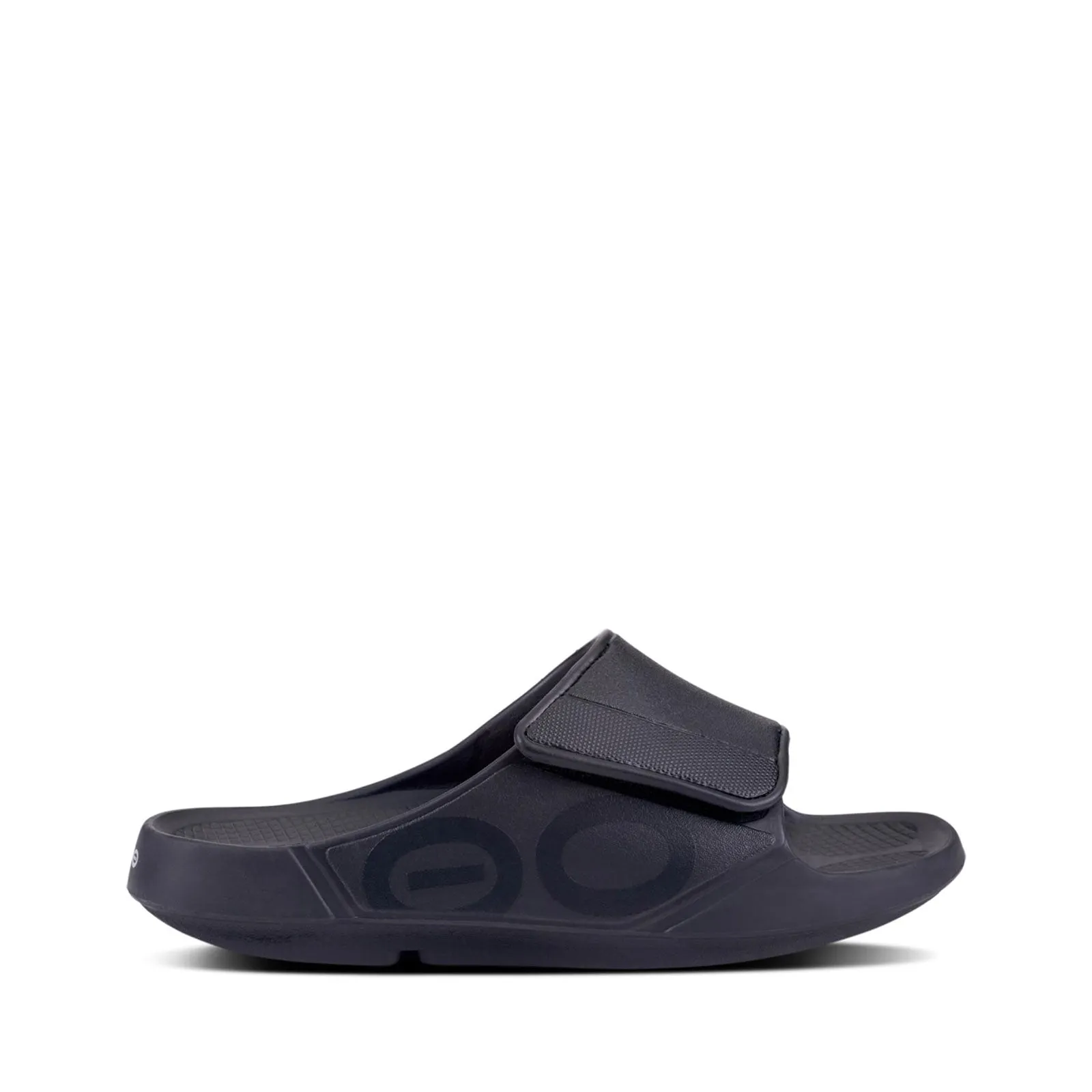 OOFOS Ooahh Unisex Sport Flex Sandal, Black Matte - Lightweight Recovery Footwear