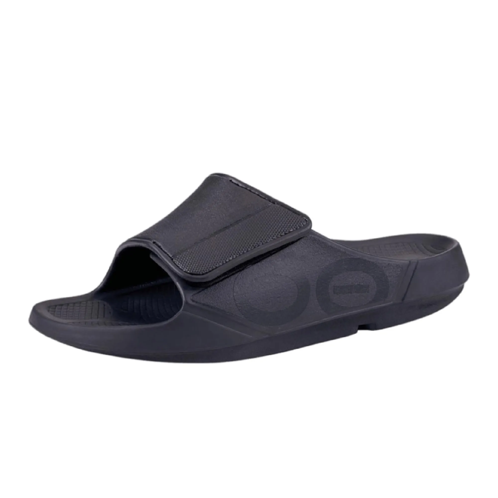 OOFOS Ooahh Unisex Sport Flex Sandal, Black Matte - Lightweight Recovery Footwear