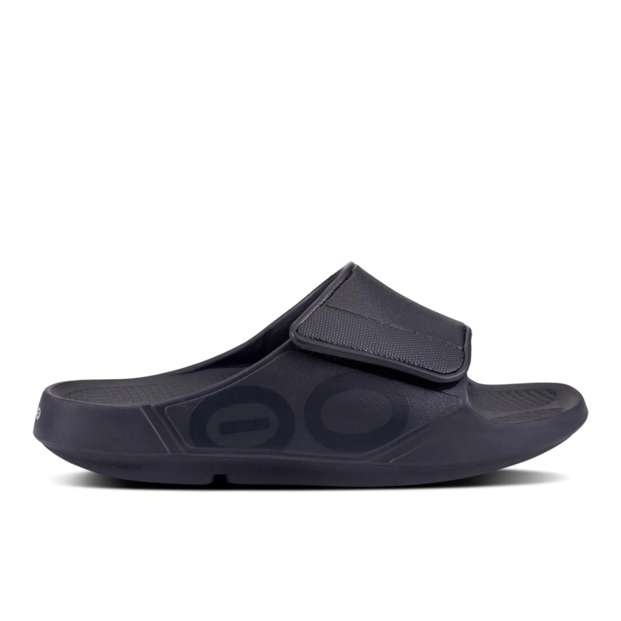 OOFOS Ooahh Unisex Sport Flex Sandal, Black Matte - Lightweight Recovery Footwear