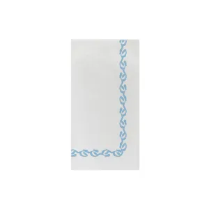 Papersoft Napkins Florentine Light Blue Guest Towels (Pack of 50)