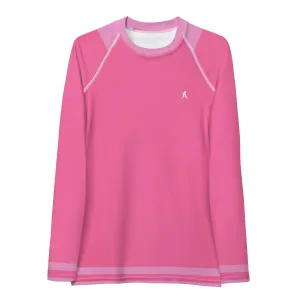 Pink Stripe Rash Guard