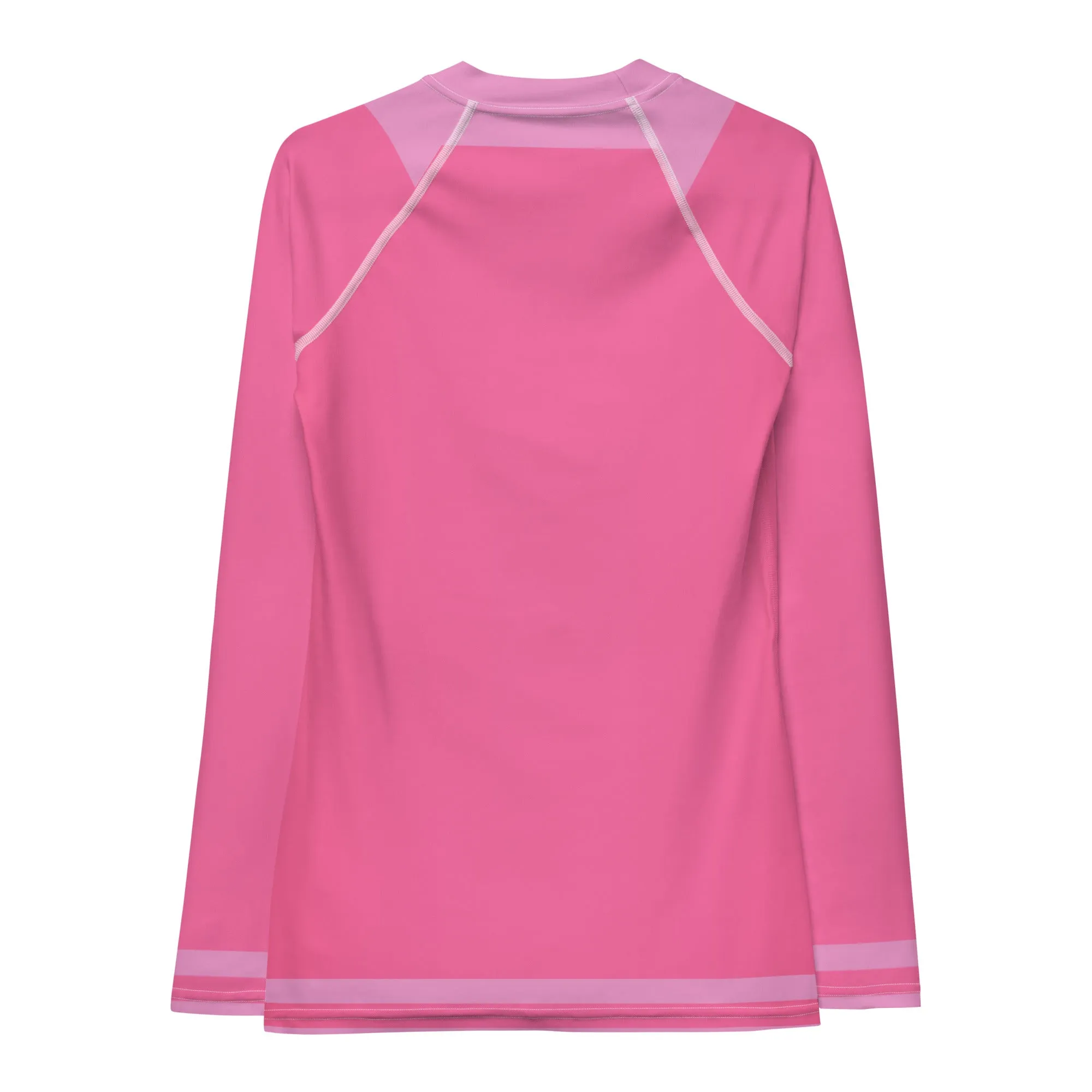 Pink Stripe Rash Guard