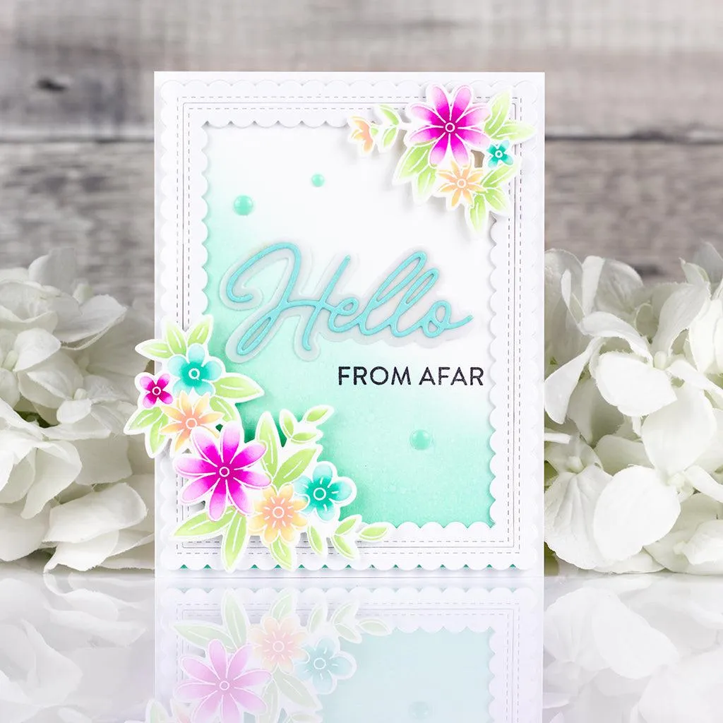 Pinkfresh Studio - Clear Stamps - Cheerful Blossoms