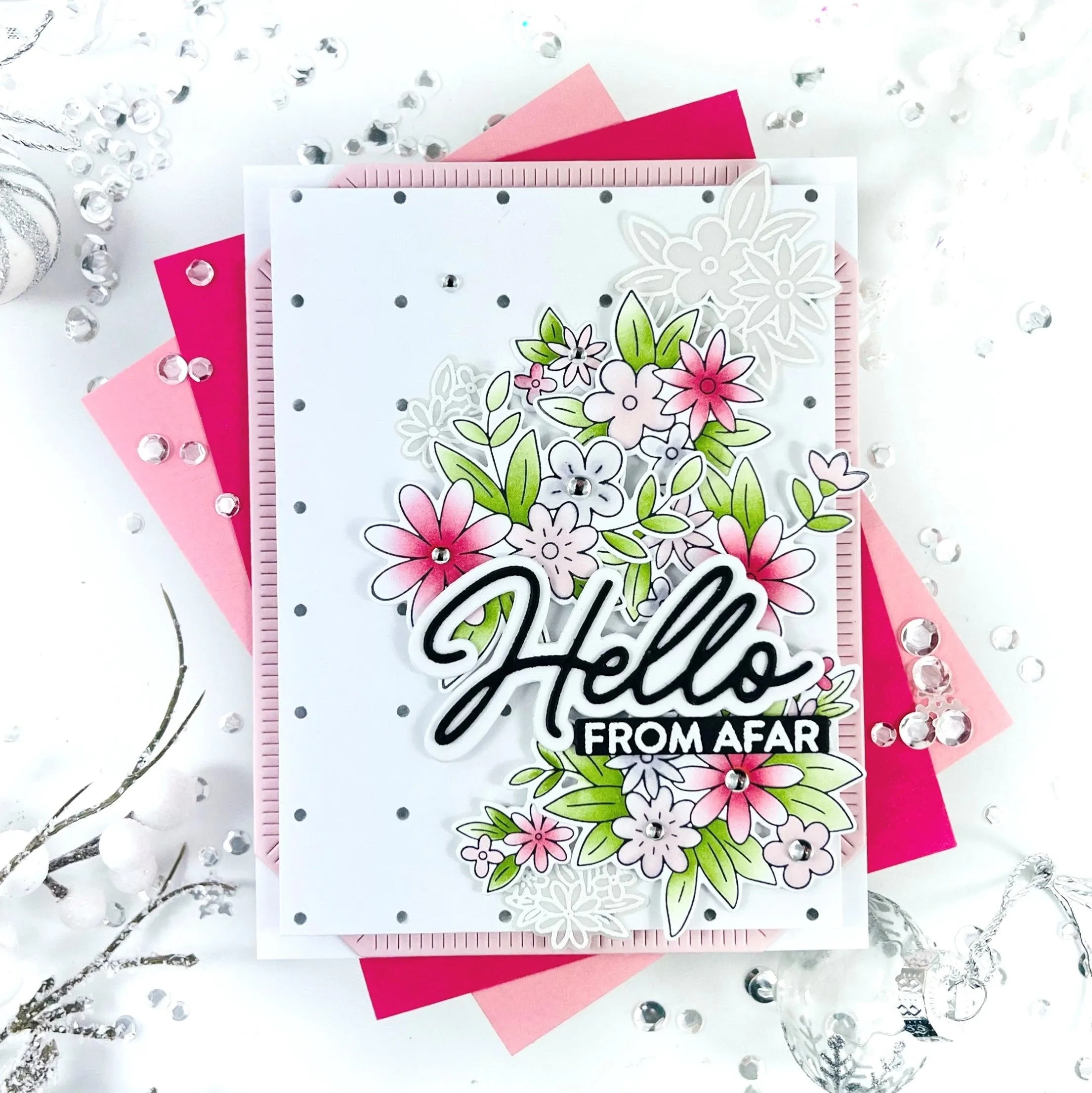 Pinkfresh Studio - Clear Stamps - Cheerful Blossoms