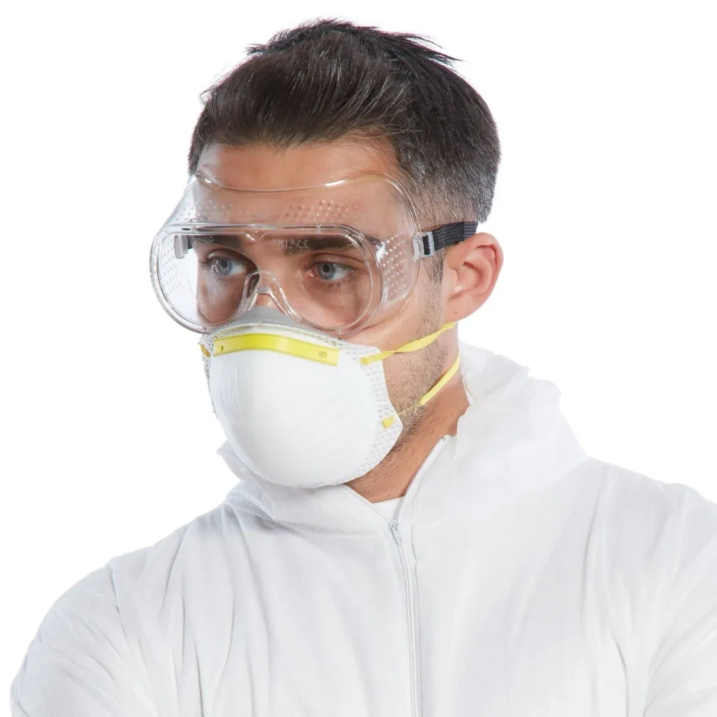 PORTWEST® Vented Safety Goggles - Direct - Clear PW20