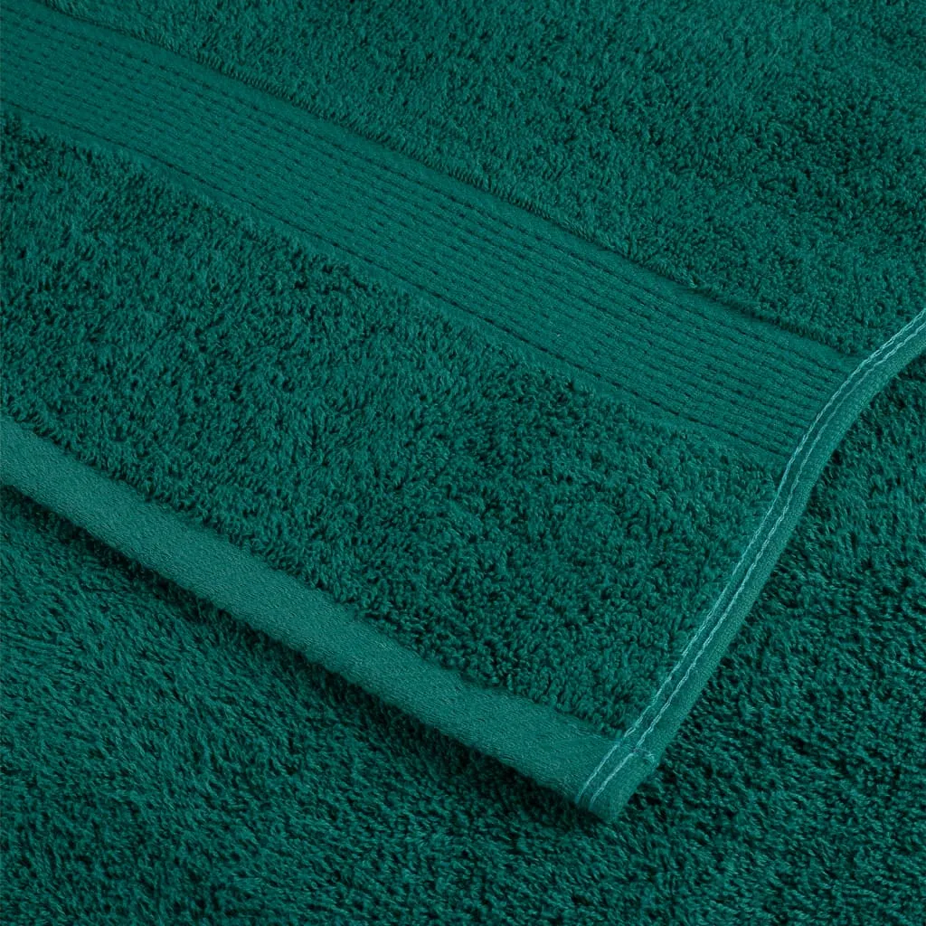 Premium Towels 4 pcs Green 100x200 cm 600 gsm 100% Cotton