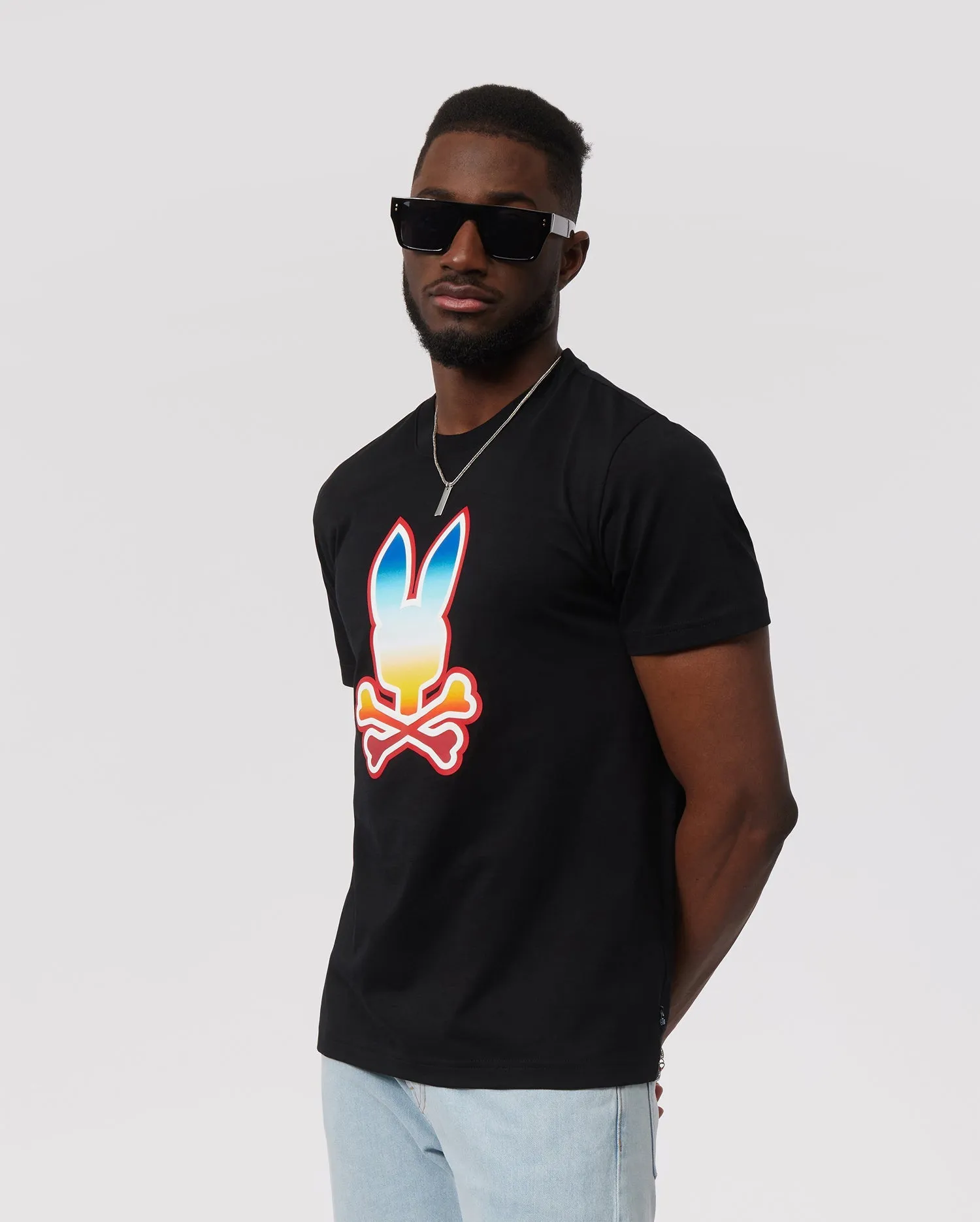 Psycho Bunny Men's Guy Graphic Tee - Black