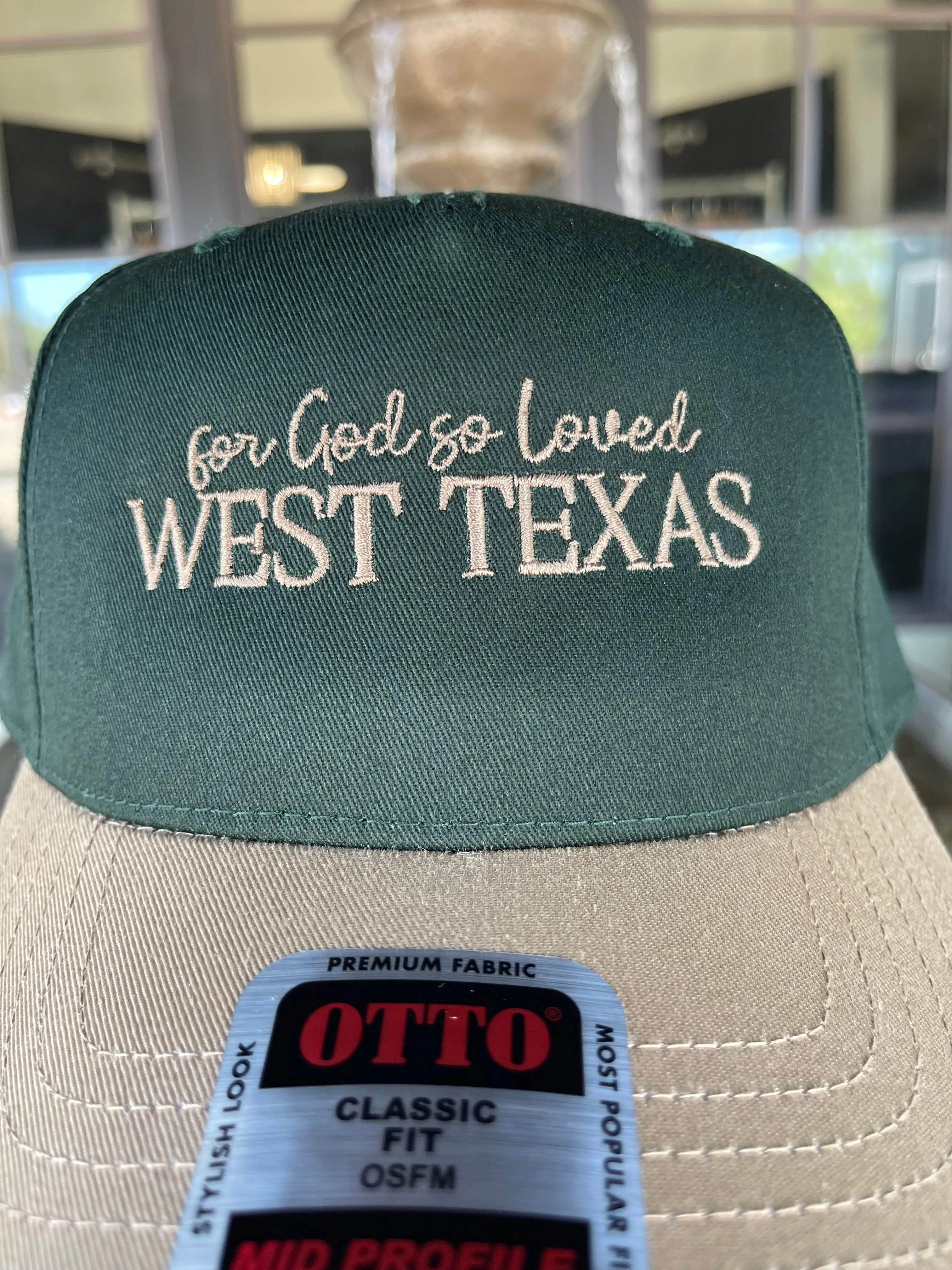 "For God So Loved West Texas" Trucker Hat