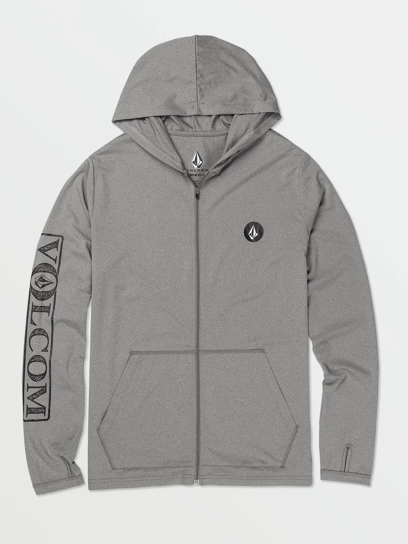 Rally Hooded Long Sleeve Rashguard - Heather Grey