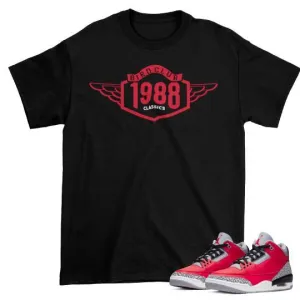 RETRO 3 red cement shirt