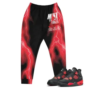 Retro 4 Red Thunder Jogger