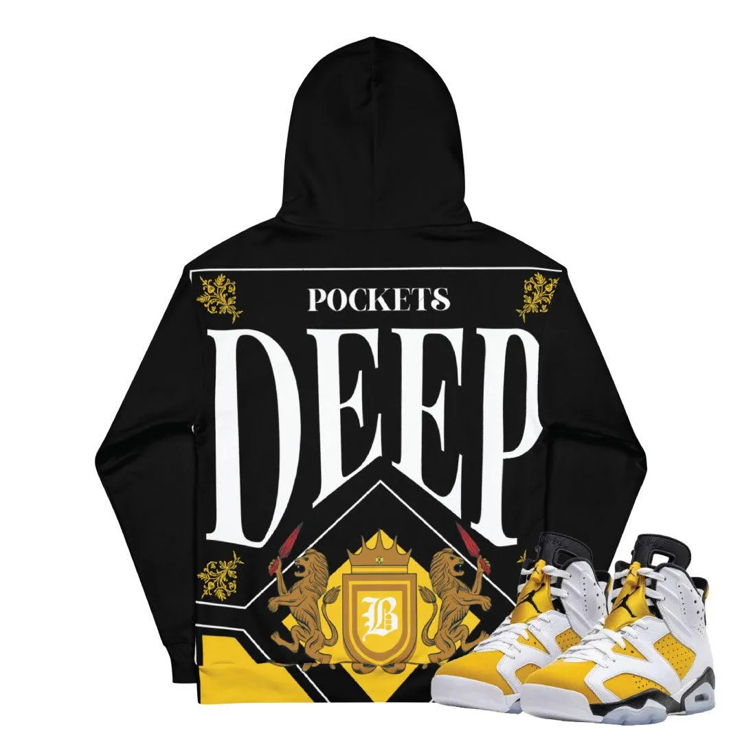 Retro 6 Yellow Ochre "Deep Pockets" Hoodie