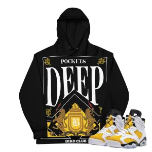 Retro 6 Yellow Ochre "Deep Pockets" Hoodie