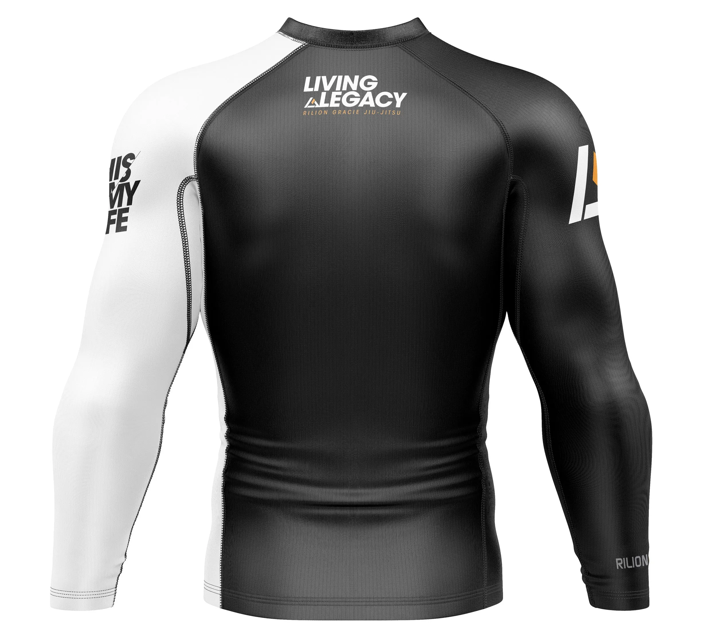 Rilion Gracie Long Sleeve Ranked Rashguard White