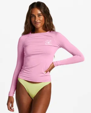 Sol Searcher Long Sleeve Upf 50 Rashguard - Pink Trails