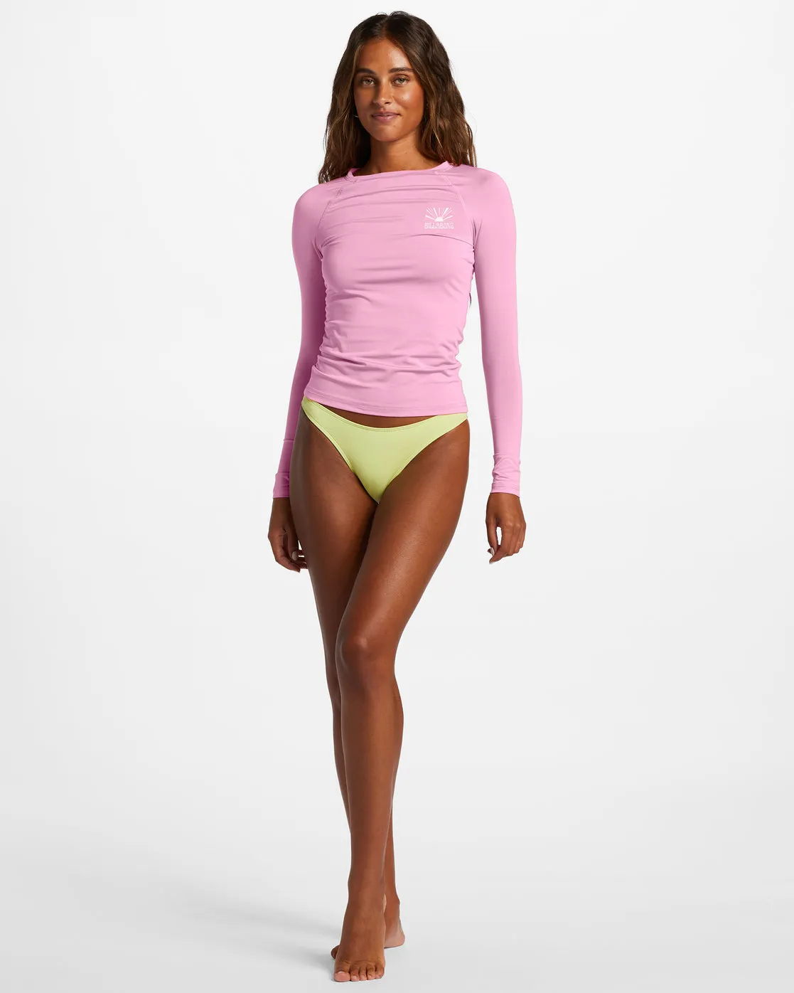 Sol Searcher Long Sleeve Upf 50 Rashguard - Pink Trails