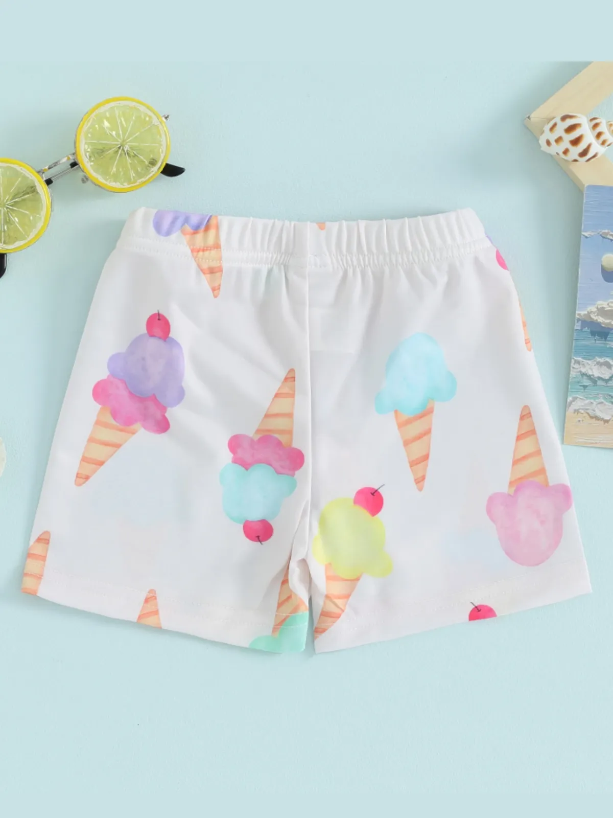 Summertime Fun Boys Printed Swim Trunks