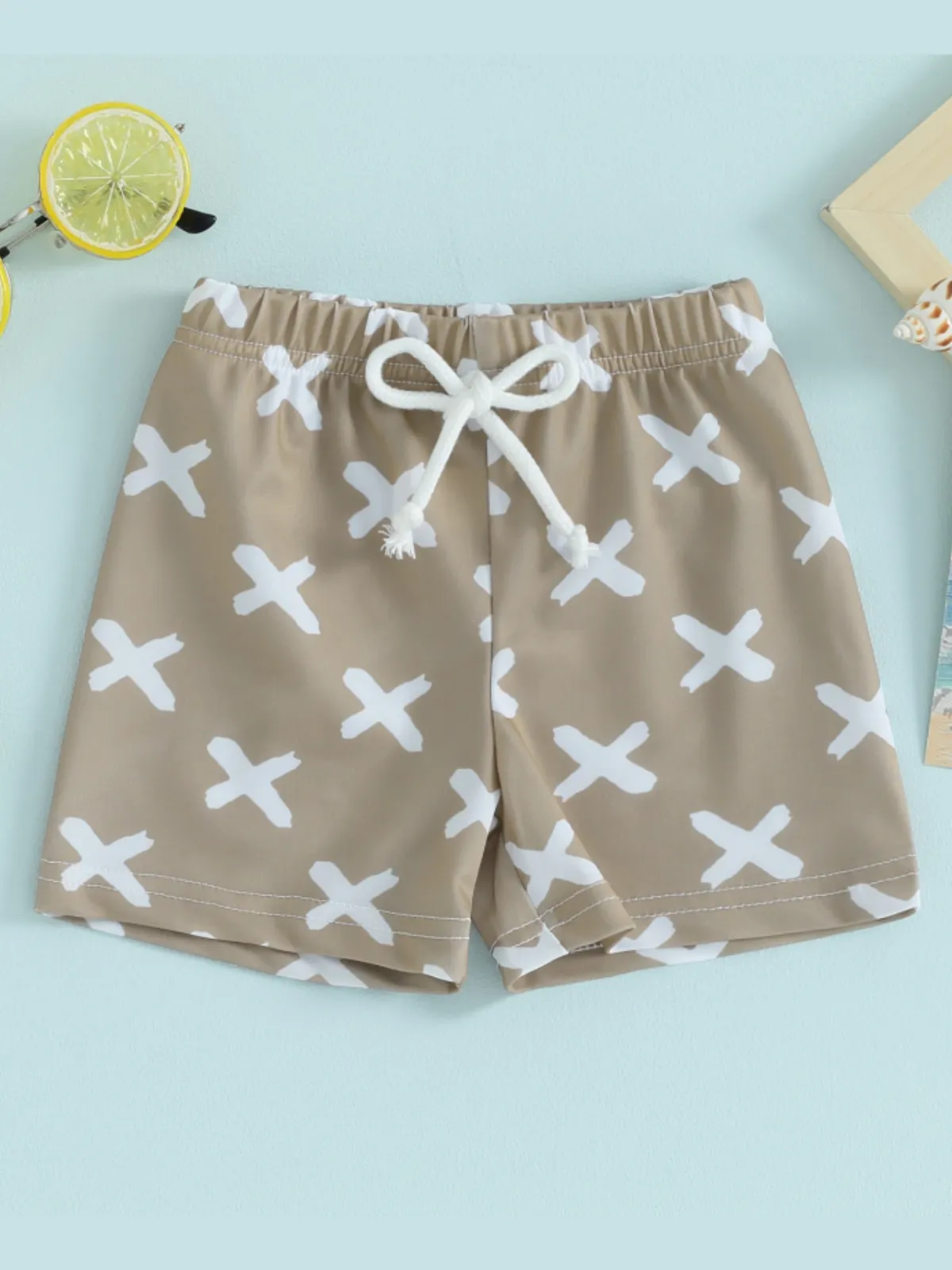 Summertime Fun Boys Printed Swim Trunks