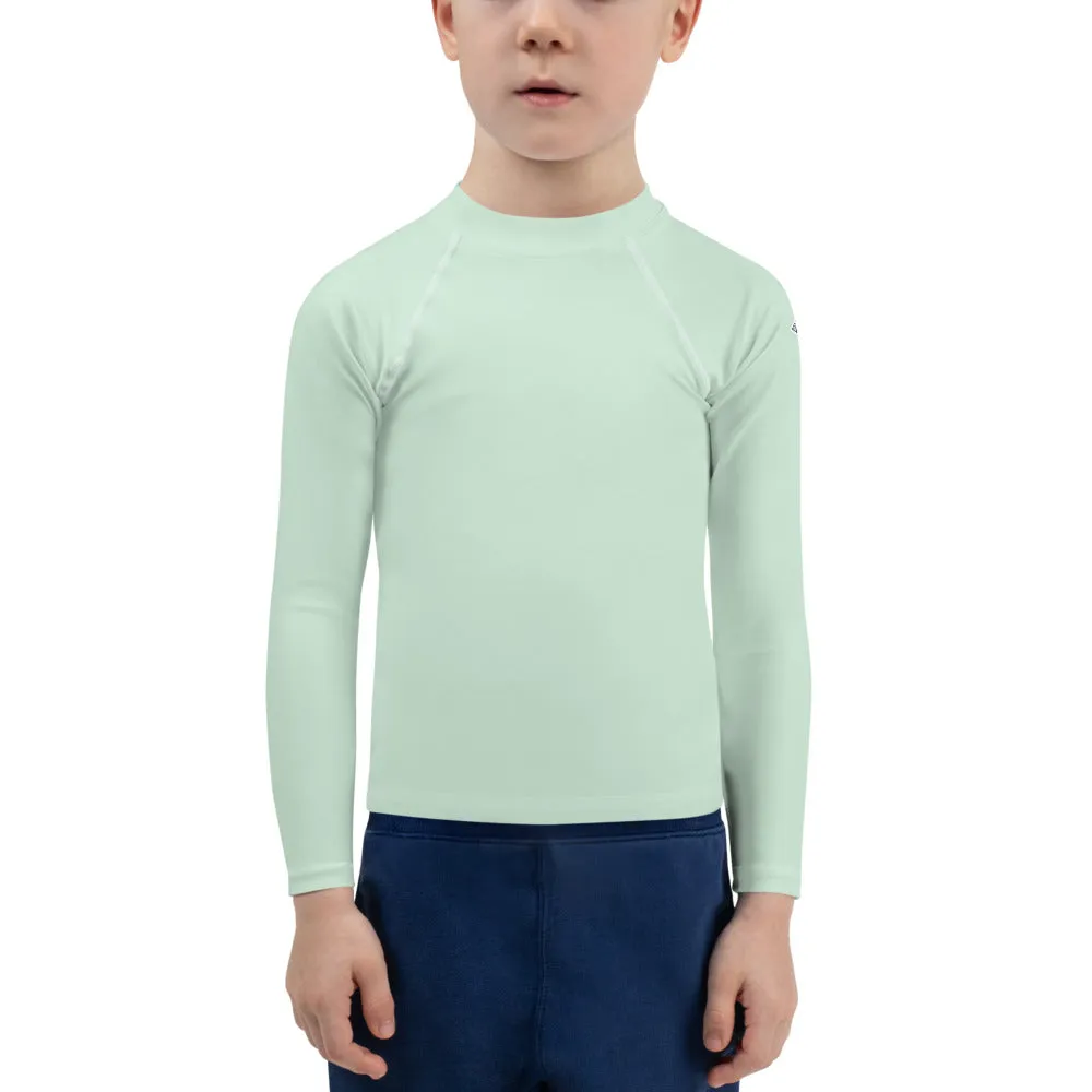 Sun-Soaked Adventures: Solid Color Rash Guards for Boys - Surf Crest