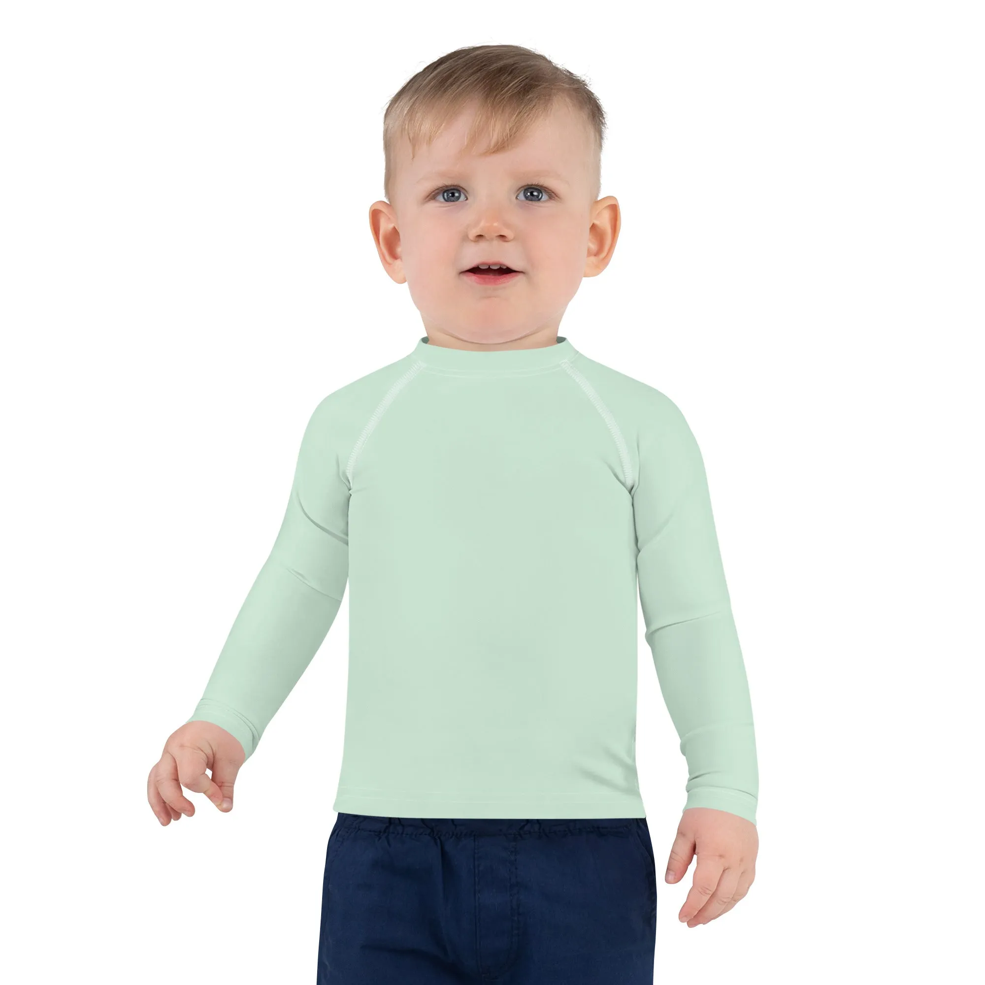 Sun-Soaked Adventures: Solid Color Rash Guards for Boys - Surf Crest