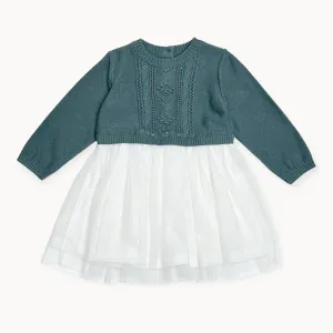 Sweater Knit Top and Tutu Dress