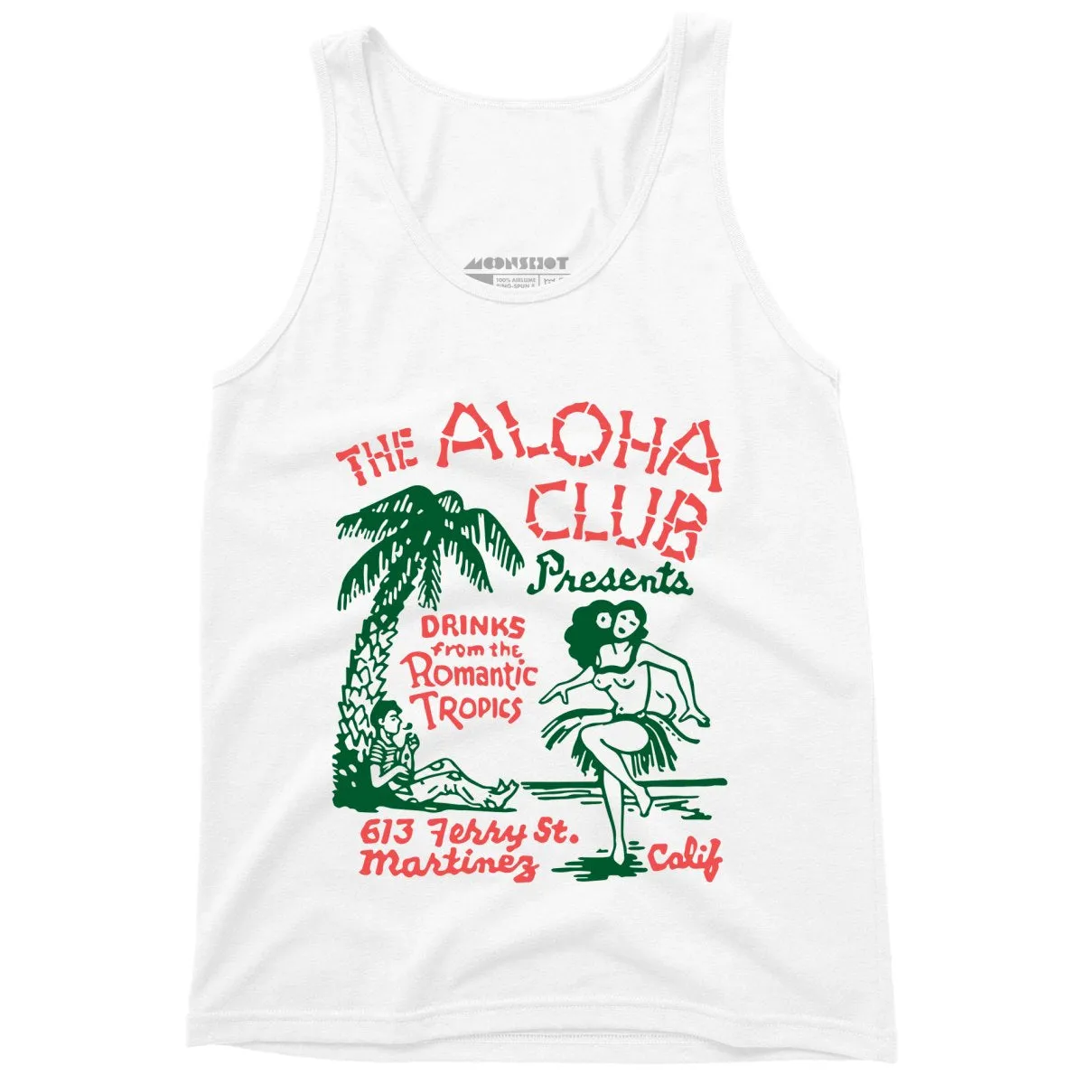 The Aloha Club - Martinez, CA - Vintage Tiki Bar - Unisex Tank Top