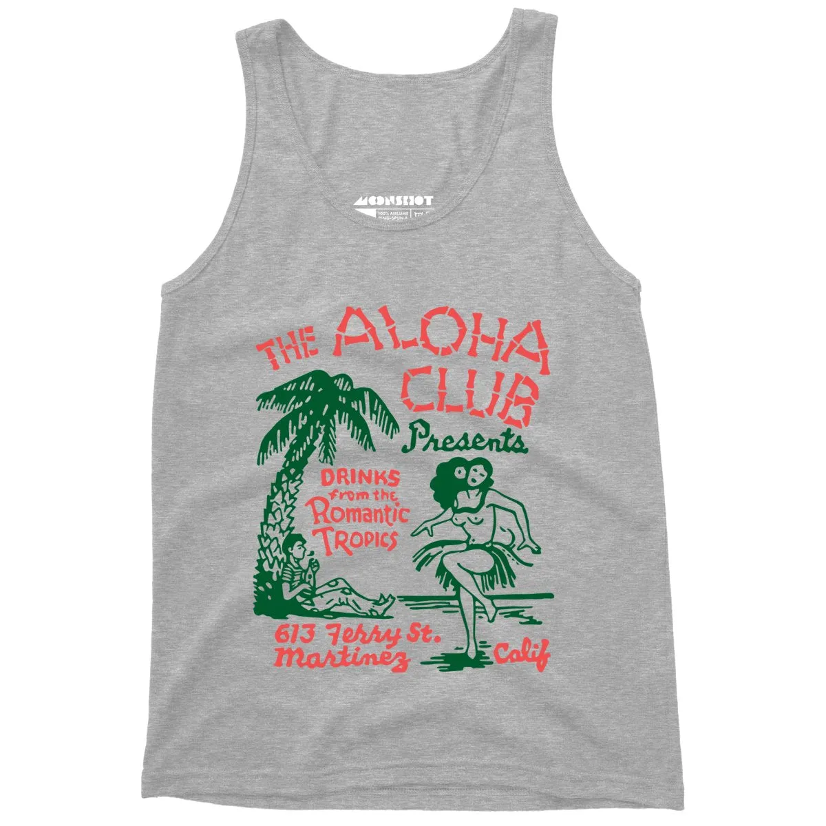 The Aloha Club - Martinez, CA - Vintage Tiki Bar - Unisex Tank Top