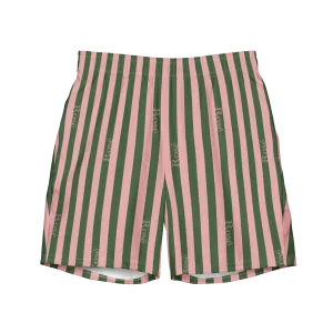 The Rosé Striped swim trunks